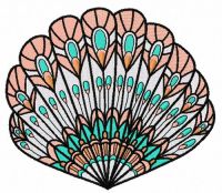 Sea shell 11 embroidery design