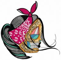 Wild lily 3 embroidery design