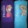 Embroidered bath towels with Frozen Anna and Elsa