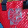 Making a creative machine embroidered bag