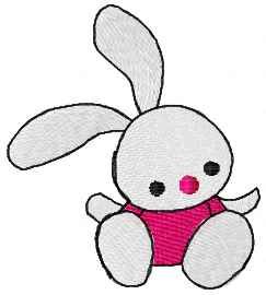 bunny free embroidery design 4
