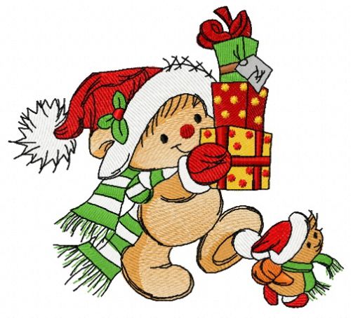 Christmas presents for you 2 machine embroidery design