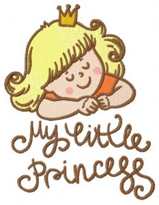 My little princess embroidery design