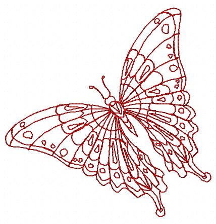 Butterfly 30 machine embroidery design