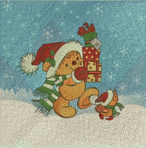 Christmas presents for you machine embroidery design
