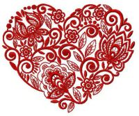 Spring in my heart embroidery design