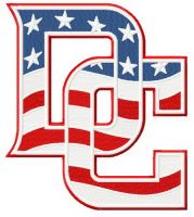 Washington Nationals logo embroidery design