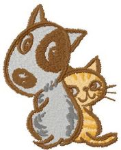Touching friendship 2 embroidery design