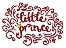 Little prince embroidery design