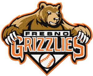 Fresno Grizzlies Logo embroidery design