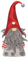 Christmas dwarf embroidery design