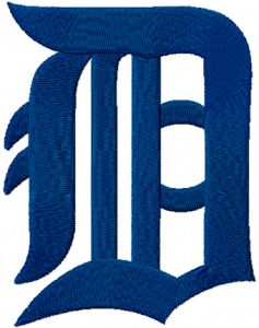 Detroit Tigers Classic Logo embroidery design