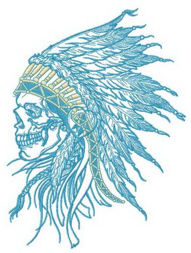 Leader of warriors machine embroidery design