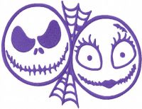 Web nightmare embroidery design