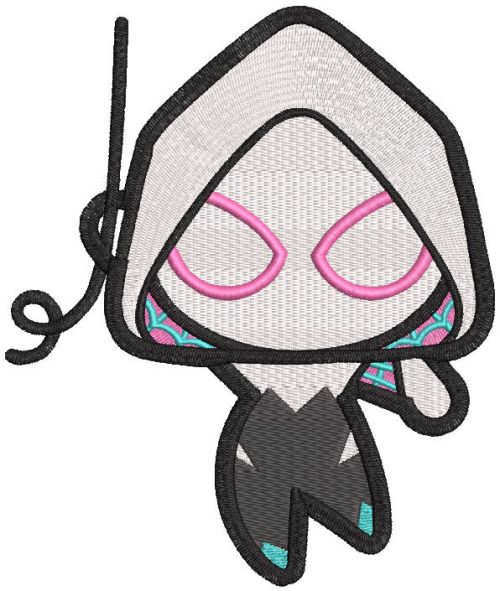 Spider-Gwen comics embroidery design