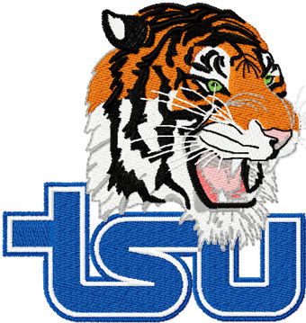 Tennessee State University logo machine embroidery design