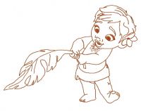 Moana 2 embroidery design