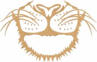 Lion mask embroidery design
