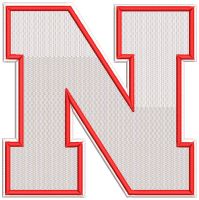 Nebraska Cornhuskers Primary Dark Logo 2016 embroidery design