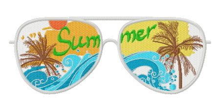 Sunglasses 2 machine embroidery design