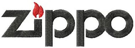 Zippo logo machine embroidery design