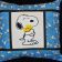 Snoopy embroidered on pillowcase