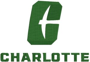 Charlotte 49ers logo 2020 alternate embroidery design