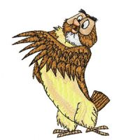 Owl embroidery design