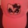 Embroidered Hello Kitty KISS fan design on cap