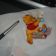 Winnie the Pooh ready for Christmas design embroidered