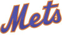 New York Mets black alternate jersey logo embroidery design
