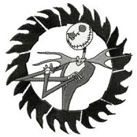 Jack Skellington embroidery design