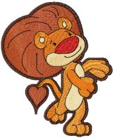 Goliath the Lion embroidery design