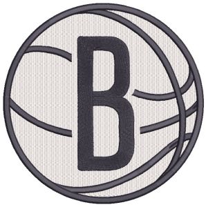 Brooklyn Nets Alternate Logo 2025 embroidery design
