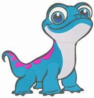 Salamander Bruni embroidery design