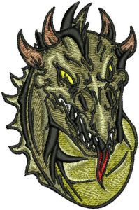 Ash dragon embroidery design