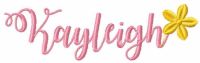 Kayleigh name free embroidery design