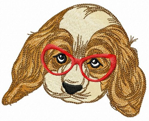 My clever dog machine embroidery design