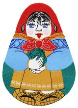 Matrioshka embroidery design