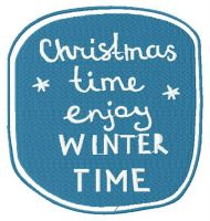Enjoy winter time 5 embroidery design