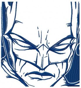 Batman sketch embroidery design