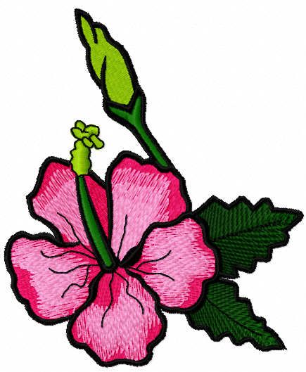 Vintage theme flowers free embroidery design