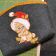 Small bag with Kitten Santa embroidery design