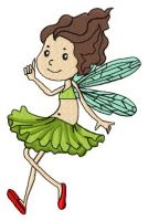 Grass fairy embroidery design
