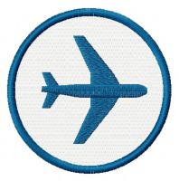 Airport badge   embroidery design