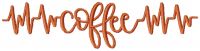 Coffee pulse free embroidery design