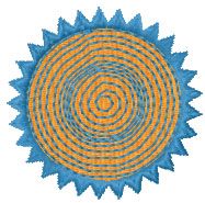 Sun embroidery design