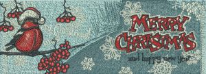 Merry Christmas bookmark 3 embroidery design