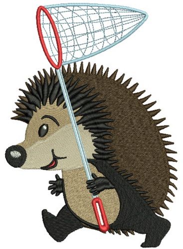 Hedgehog's stroll 2 machine embroidery design