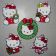 Hello Kitty Christmas designs embroidered